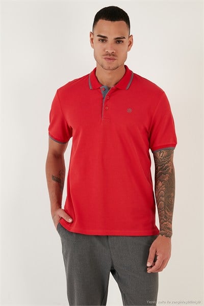 Pamuklu Regular Fit Düğmeli Polo Yaka 3lü Paket Erkek T Shirt 590211827S3 SİYAH-BEYAZ-KIRMIZI