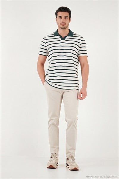 Pamuklu Regular Fit Erkek Polo T Shirt 5904022 NEFTİ