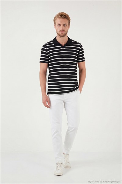 Pamuklu Regular Fit Erkek Polo T Shirt 5904022 SİYAH