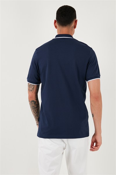 Pamuklu Regular Fit Erkek Polo Yaka T Shirt 5902063 İNDİGO