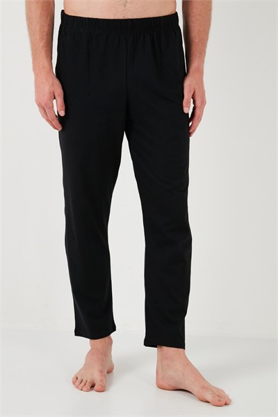 Pamuklu Regular Fit Kısa Kollu Erkek Pijama Takımı 6572010 SİYAH