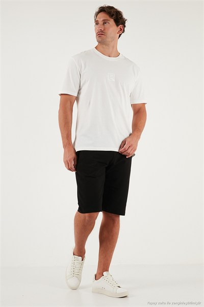 Pamuklu Regular Fit Normal Bel Belden Bağlamalı Erkek Short 5908021 SİYAH