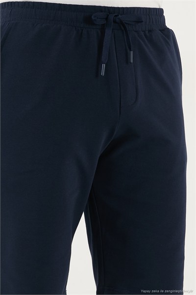 Pamuklu Regular Fit Normal Bel Belden Bağlamalı Erkek Short 5908021 İNDİGO