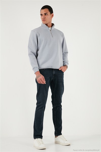 Pamuklu Regular Fit Normal Bel Boru Paça Jeans Erkek Kot Pantolon 2211C25PARMA MAVİ