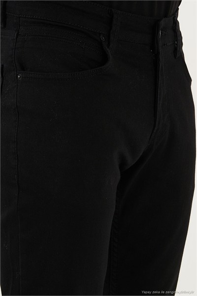 Pamuklu Regular Fit Normal Bel Boru Paça Jeans Erkek Kot Pantolon 2211C01PARMA SİYAH