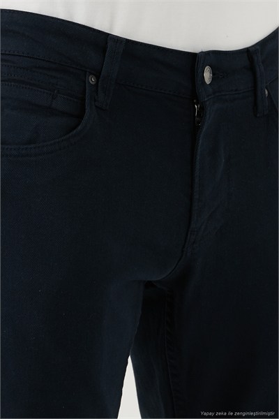 Pamuklu Regular Fit Normal Bel Boru Paça Jeans Erkek Kot Pantolon 2211C40PARMA LACİVERT