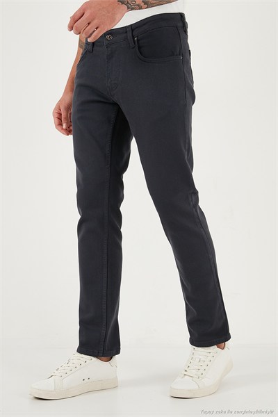 Pamuklu Regular Fit Normal Bel Boru Paça Jeans Erkek Kot Pantolon 2211C40PARMA ANTRASİT