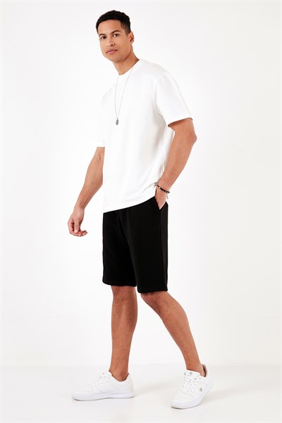 Pamuklu Regular Fit Normal Bel Cepli 2li Paket Erkek Şort 590804142S2 SİYAH-BORDO