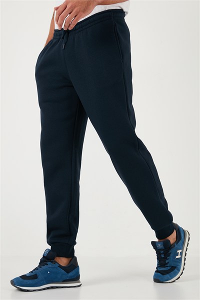Pamuklu Regular Fit Normal Bel Cepli Erkek Eşofman Altı 5908060 KOYU LACİVERT