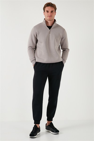 Pamuklu Regular Fit Normal Bel Cepli Erkek Eşofman Altı 5908060 SİYAH