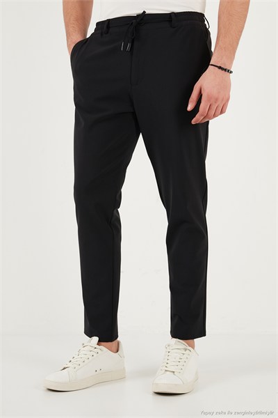 Pamuklu Regular Fit Normal Bel Erkek Pantolon CF26S615261 SİYAH