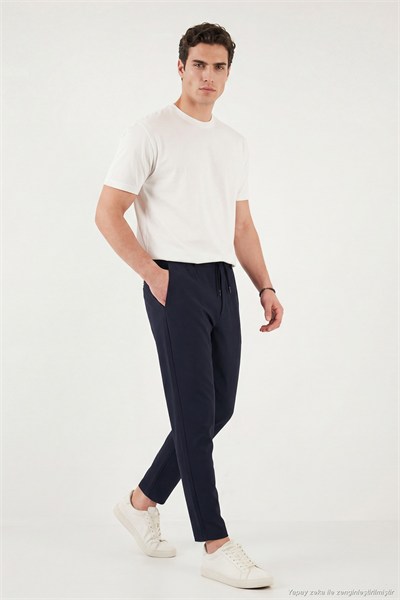Pamuklu Regular Fit Normal Bel Erkek Pantolon CF26S615261 LACİVERT