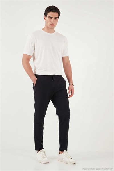 Pamuklu Regular Fit Normal Bel Erkek Pantolon CF26S615261 SİYAH