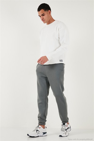 Pamuklu Regular Fit Normal Bel Lastikli Paça Cepli Erkek Eşofman Altı 59080153W4 AÇIK HAKİ