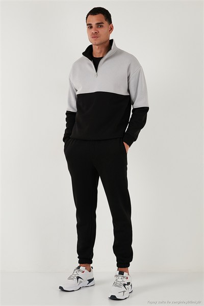 Pamuklu Regular Fit Normal Bel Lastikli Paça Cepli Erkek Eşofman Altı 59080153W4 SİYAH