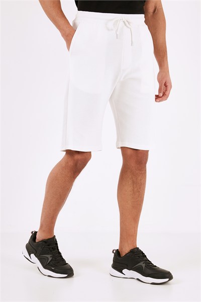 Pamuklu Relaxed Fit Cepli Erkek Short 5908023 EKRU