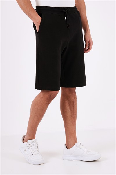 Pamuklu Relaxed Fit Cepli Erkek Short 5908023 SİYAH