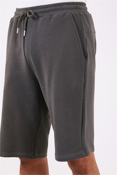 Pamuklu Relaxed Fit Cepli Erkek Short 5908023 ANTRASİT