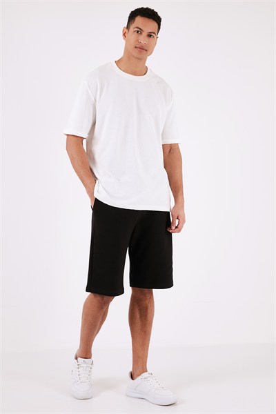 Pamuklu Relaxed Fit Cepli Erkek Short 5908023 SİYAH