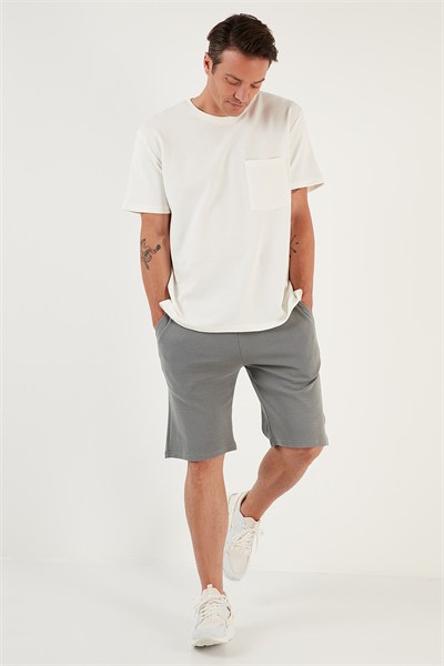 Pamuklu Relaxed Fit Cepli Erkek Short 5908023 AÇIK HAKİ