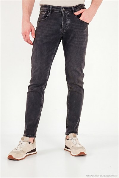 Pamuklu Slim Fit Düşük Bel Jeans Erkek Kot Pantolon 1135C87NAPOLI SİYAH