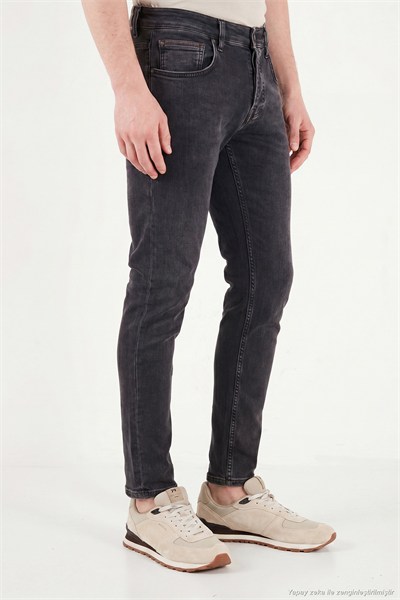 Pamuklu Slim Fit Düşük Bel Jeans Erkek Kot Pantolon 1135C87NAPOLI SİYAH