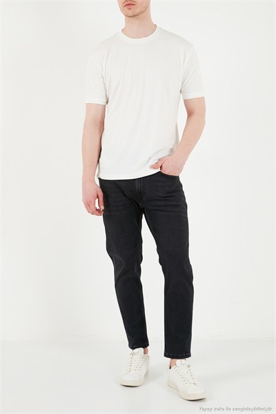 Pamuklu Slim Fit Normal Bel Jeans Erkek Kot Pantolon 5901C83MILANO SİYAH