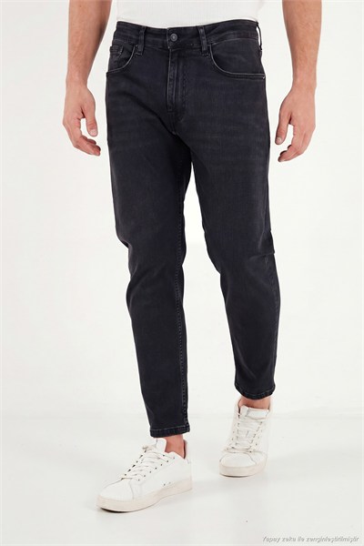 Pamuklu Slim Fit Normal Bel Jeans Erkek Kot Pantolon 5901C83MILANO SİYAH