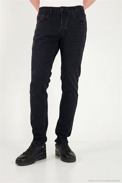Pamuklu Slim Fit Normal Bel Jeans Erkek Kot Pantolon 1135C83NAPOLI SİYAH