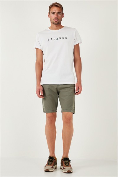 Pamuklu Slim Tapered Bermuda Erkek Şort 4503S67SMILANO AÇIK HAKİ
