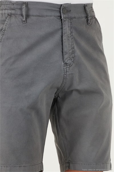 Pamuklu Slim Tapered Bermuda Erkek Şort 4503S67SMILANO GRİ