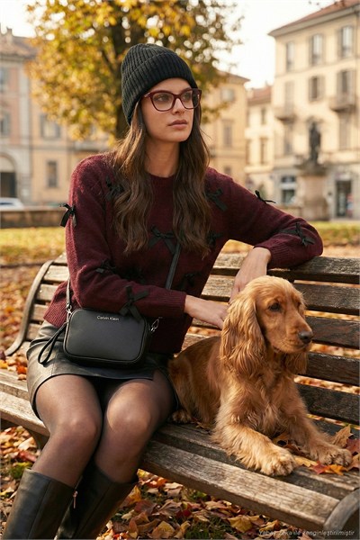 Premium Regular Fit Bisiklet Yaka Fiyonk Detaylı Triko Kadın Kazak 680KZ00155 BORDO
