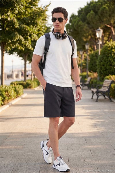 Regular Fit Bağlamalı Erkek Short 5908096 ANTRASİT