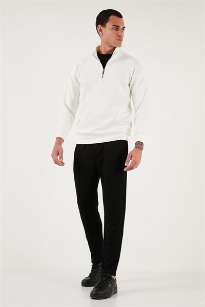 Regular Fit Belden Bağlamalı Düz Paça Jogger Erkek Pantolon 5908095 SİYAH