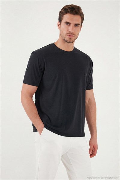Regular Fit Bisiklet Yaka Erkek T Shirt 5902985 ANTRASİT
