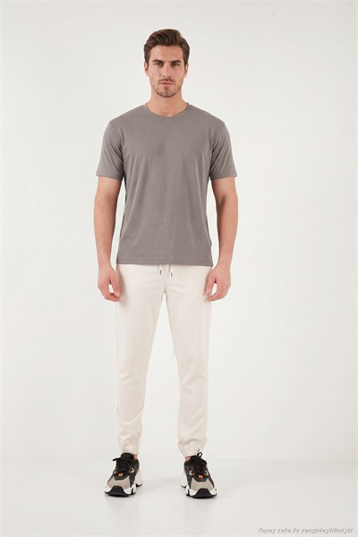 Regular Fit Bisiklet Yaka Erkek T Shirt 5902985 KAHVE