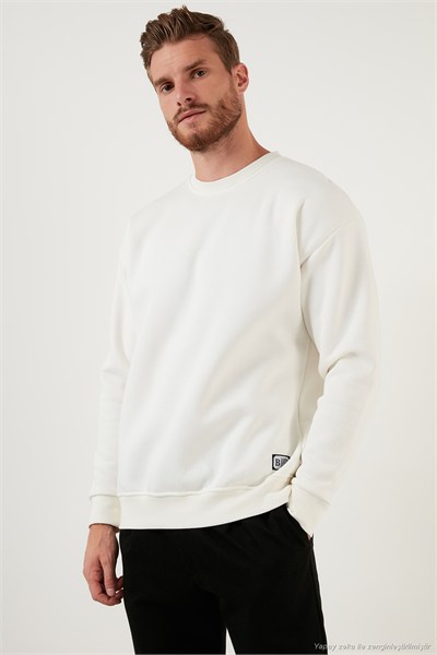 Regular Fit Bisiklet Yaka Şardonlu 2li Paket Erkek Sweat 5905255S2 EKRU-VİŞNE