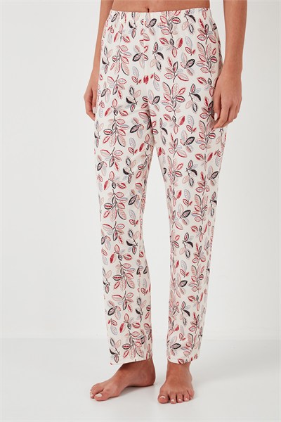 Regular Fit Gömlek Yaka Kısa Kollu Kadın Pijama Takımı 65730101 KIRMIZI