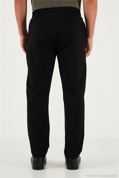 Regular Fit Normal Bel Düz Paça Erkek Eşofman Altı 5908050 SİYAH