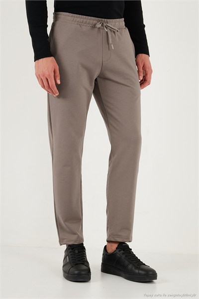 Regular Fit Normal Bel Düz Paça Erkek Eşofman Altı 5908050 TOPRAK