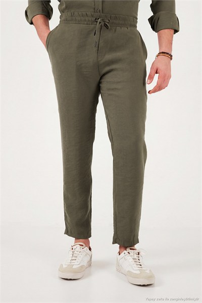 Regular Fit Normal Bel Düz Paça Erkek Pantolon CF26S611639 KAHVE