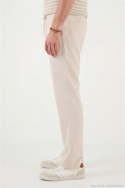 Regular Fit Normal Bel Düz Paça Erkek Pantolon 6689255 TAŞ