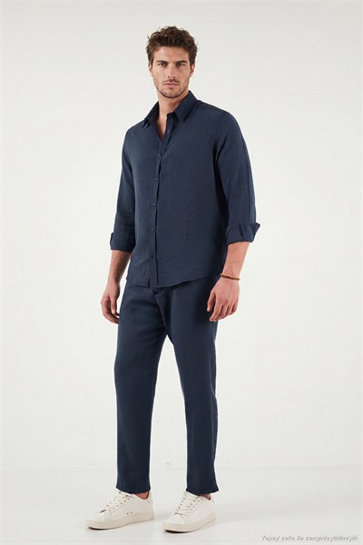 Regular Fit Normal Bel Düz Paça Erkek Pantolon CF26S611639 İNDİGO