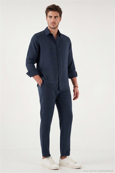 Regular Fit Normal Bel Düz Paça Erkek Pantolon CF26S611639 İNDİGO
