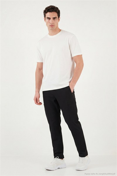 Regular Fit Normal Bel Düz Paça Trekking ve Kargo Erkek Pantolon 693158 SİYAH
