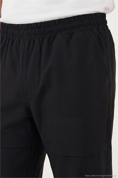 Regular Fit Normal Bel Düz Paça Trekking ve Kargo Erkek Pantolon 693705 SİYAH