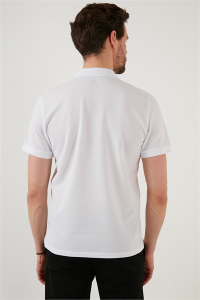 Regular Fit Pamuklu Düğmeli Erkek Polo Yaka T Shirt 5902326 BEYAZ