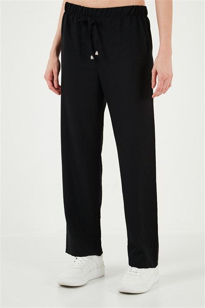 Relaxed Fit Bol Paça Kadın Pantolon 5865826 SİYAH