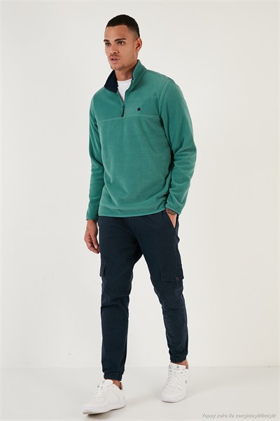 Slim Fit Anti-Pilling Tüylenme Yapmayan Şardonlu Soğuk Geçirmez  2li Paket Erkek Polar 5906001S2 Antrasit-Benetton