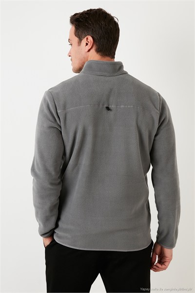Slim Fit Anti-Pilling Tüylenme Yapmayan Şardonlu Soğuk Geçirmez  2li Paket Erkek Polar 5906001S2 GRİ-AÇIK MAVİ
